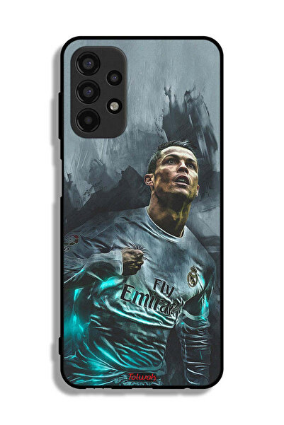 Tolwak غطاء حماية لهاتف سامسونج جالاكسي A13 4G برسومات كريستيانو رونالدو