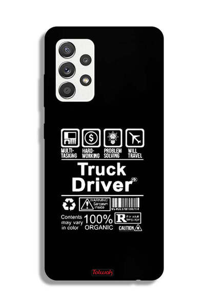 Tolwak Samsung Galaxy M32 5G Protective Case Cover Truck Driver Sticker