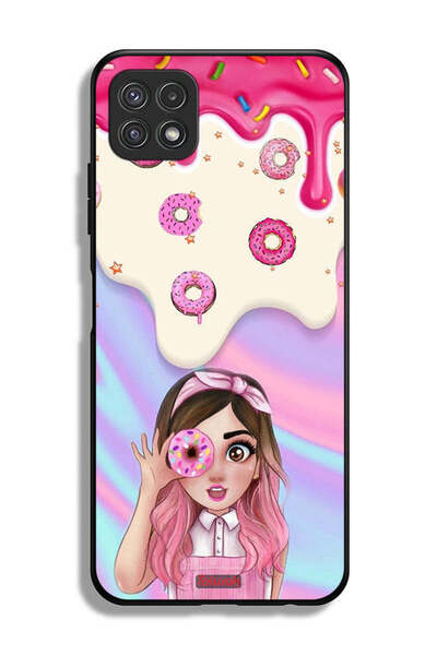 Tolwak غطاء حماية لهاتف Samsung Galaxy A22 5G يحمل دونات