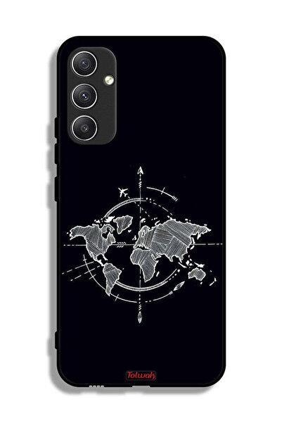 Tolwak غطاء حماية لهاتف سامسونج جالاكسي A34 5G برسومات البوصلة