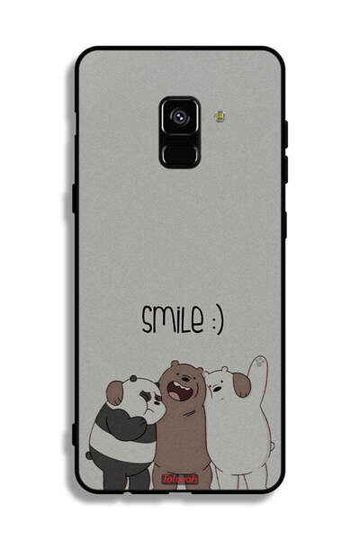 Tolwak غطاء حماية لهاتف Samsung Galaxy A8 Plus (2018) بطبعة ابتسامة الأصدقاء
