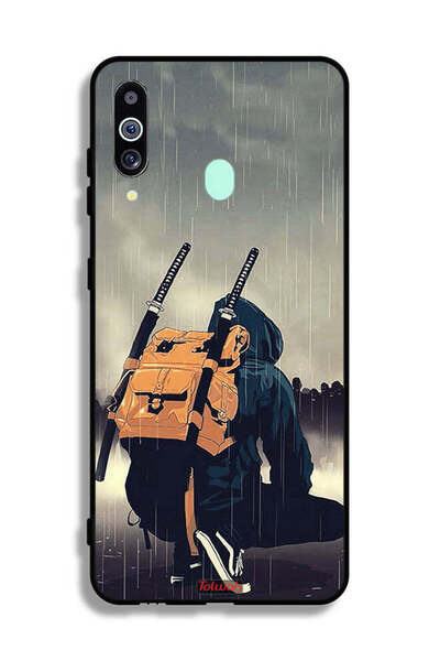 Tolwak غطاء حماية لهاتف سامسونج جالاكسي A60 بتصميم سيف ساموراي الرقمي