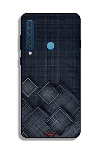 Tolwak غطاء حماية لهاتف Samsung Galaxy A9 (2018) بنقشة مربعات على القماش