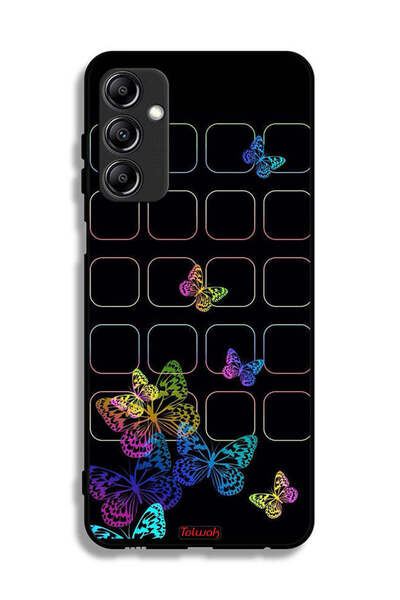 Tolwak Samsung Galaxy A14 5G Protective Case Cover Colorful Butterflies