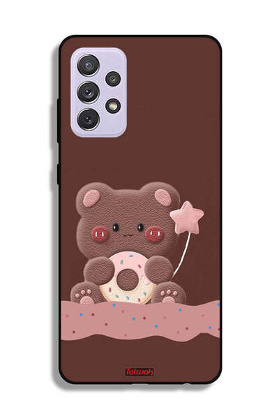 Tolwak غطاء حماية لهاتف سامسونج جالاكسي A72 5G بتصميم دب الدونات