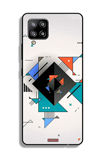 Tolwak غطاء حماية لهاتف سامسونج جالاكسي M42 5G بأشكال مربعة ومثلثة ونمط تجريدي