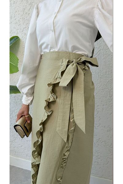 BisuModa ΛΕΠΤΗ ΦΟΥΣΤΑ ΜΕ ΣΤΡΑΓΓΙΑ ΜΕ ΥΦΑΣΜΑ ΚΟΥΠΡΟ