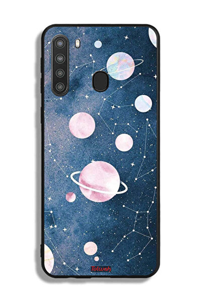 Tolwak Samsung Galaxy A21 Protective Case Cover Space Art