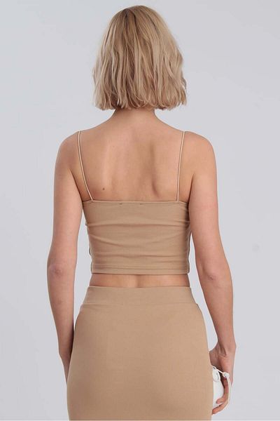 Suzi IP ΚΡΕΜΑΣΜΕΝΟ ΒΑΜΒΑΚΙ CROP ΜΠΟΥΜΠΟΥ 0047