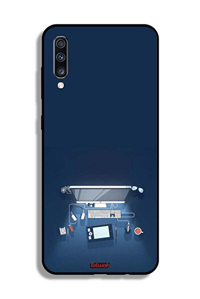 Tolwak غطاء حماية لجهاز سامسونج جالكسي A70 - فن مكتب الكمبيوتر