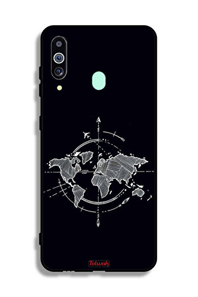 Tolwak غطاء حماية لهاتف سامسونج جالاكسي M40 بتصميم فن البوصلة