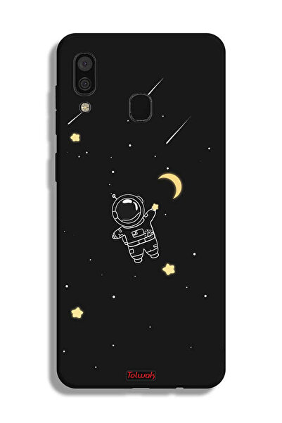 Tolwak غطاء حماية لهاتف Samsung Galaxy A20 بتصميم مشبك فني لرائد فضاء