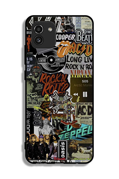 Tolwak غطاء حماية لهاتف سامسونج جالكسي A03، تحيا موسيقى الروك أند رول