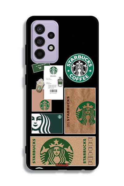 Tolwak غطاء حماية لهاتف سامسونج جالكسي A52، ملصق ستاربكس