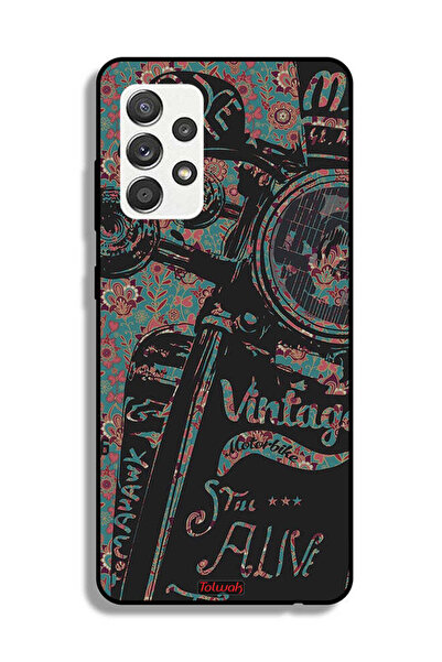 Tolwak Samsung Galaxy M32 5G Protective Case Cover Vintage Motorbike