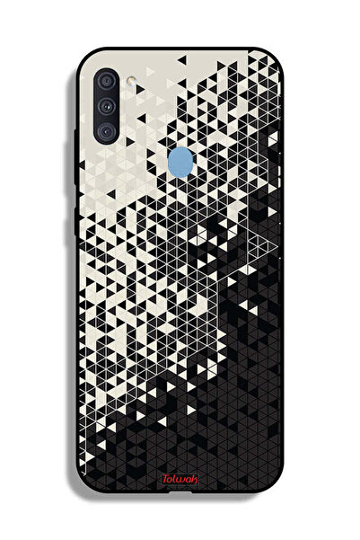 Tolwak غطاء حماية لهاتف سامسونج جالكسي A11 بنمط مثلث فني رقمي