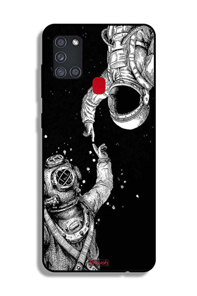 Tolwak غطاء حماية لهاتف سامسونج جالكسي A21s بتصميم رواد الفضاء