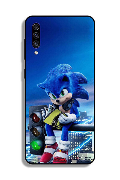 Tolwak غطاء حماية لهاتف سامسونج جالكسي A50 بطبعة سونيك ريدينج