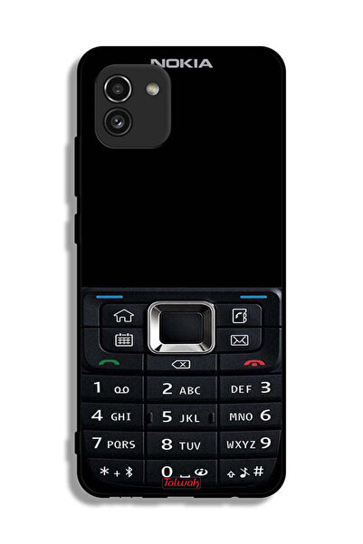 Tolwak غطاء حماية لهاتف Samsung Galaxy A03 بنمط هاتف قديم