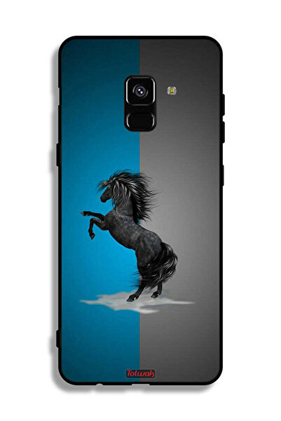 Tolwak غطاء حماية لهاتف Samsung Galaxy A8 Plus (2018) بتصميم فن الحصان