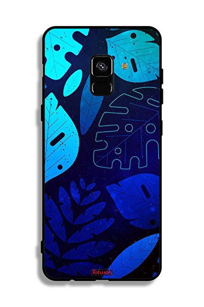Tolwak غطاء حماية لهاتف Samsung Galaxy A8 Plus (2018) بنقشة أوراق الشجر