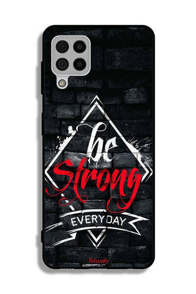 Tolwak Samsung Galaxy A22 4G Protective Case Cover Be Strong Every Day