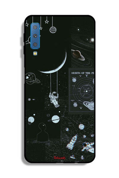 Tolwak غطاء حماية لهاتف Samsung Galaxy A7 (2018) - Orbits Of The Planets