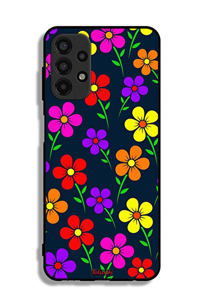 Tolwak Samsung Galaxy A13 4G Protective Case Cover Colorful Flowers
