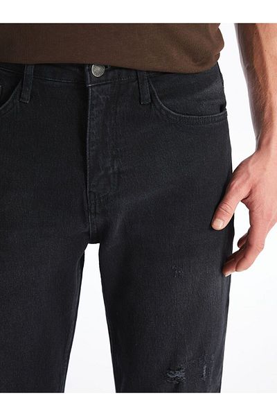 LC Waikiki Μαύρο ανδρικό τζιν παντελόνι Loose Fit 710
