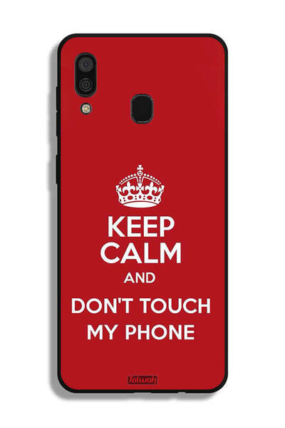 Tolwak Samsung Galaxy A30 Protective Case Cover Keep Calm And Dont Touch My P...