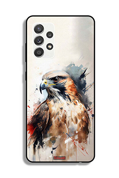 Tolwak Samsung Galaxy M32 5G Protective Case Cover Eagle Abstract Art