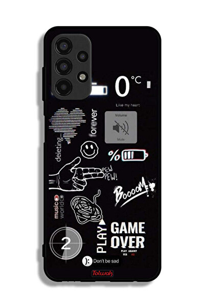 Tolwak Samsung Galaxy A13 4G Protective Case Cover Game Over Pew Pew
