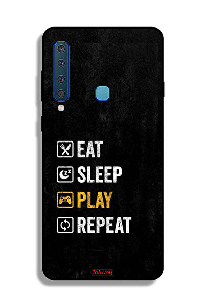 Tolwak غطاء حماية لهاتف Samsung Galaxy A9 (2018) - تناول الطعام والنوم واللعب...