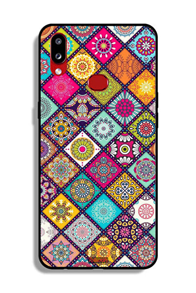 Tolwak غطاء حماية لهاتف سامسونج جالاكسي A10s بنقشة مربعات ماندالا