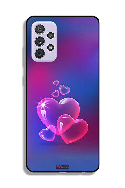 Tolwak غطاء حماية لهاتف سامسونج جالاكسي A72 5G بنقشة قلوب الماء
