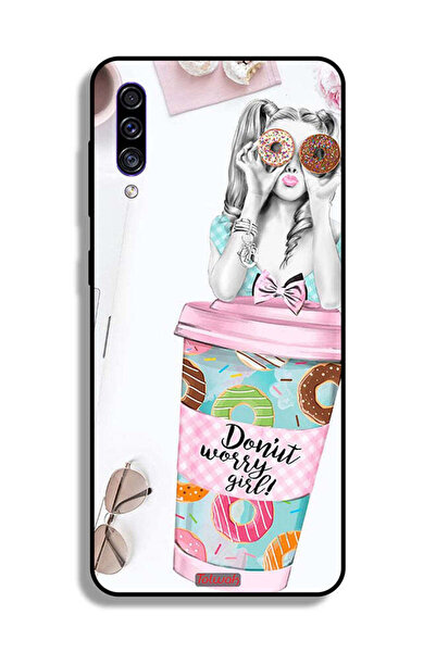 Tolwak غطاء حماية لهاتف سامسونج جالكسي A30s بتصميم فتاة دونات ووري