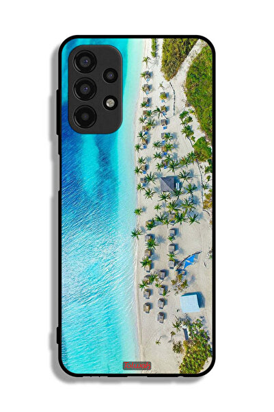 Tolwak Samsung Galaxy A13 4G Protective Case Cover Beach