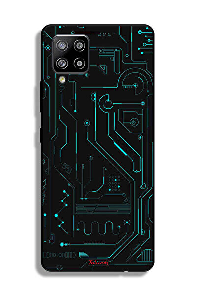 Tolwak غطاء حماية لهاتف Samsung Galaxy A42 5G دوائر فنية رقمية بسيطة شاشات مت...