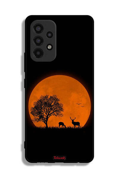 Tolwak Samsung Galaxy A53 5G Protective Case Cover Evening Moon Art