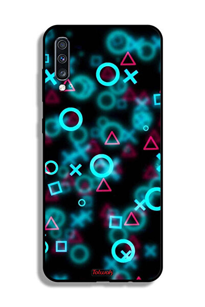 Tolwak غطاء حماية لهاتف سامسونج جالكسي A70 برسومات أيقونات لعبة الحبار الصغيرة