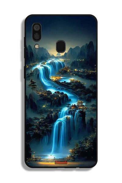 Tolwak غطاء حماية لهاتف Samsung Galaxy A30 بتصميم شلال فني