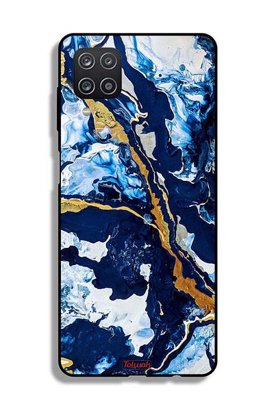 Tolwak غطاء واقي لغطاء الحماية Samsung Galaxy A12 ذو نسيج فني متلألئ من سامسونج Galaxy A12