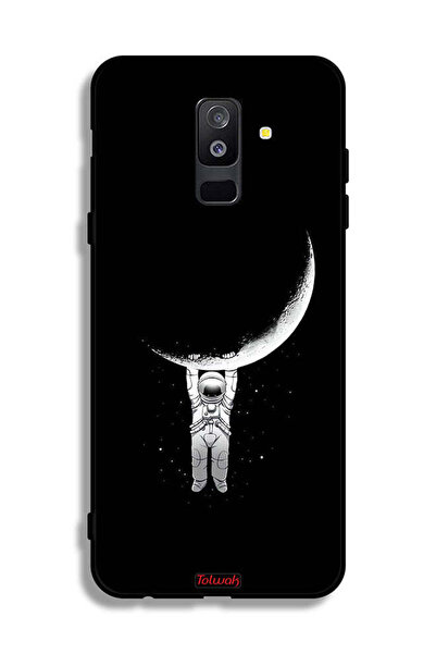 Tolwak Samsung Galaxy A6 Plus (2018) Protective Case Cover Hanging From Moon