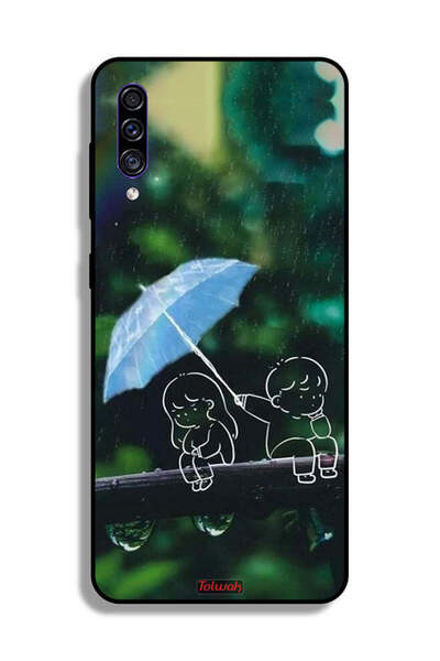 Tolwak غطاء حماية لهاتف Samsung Galaxy A50 بتصميم زوجين من الفن التجريدي