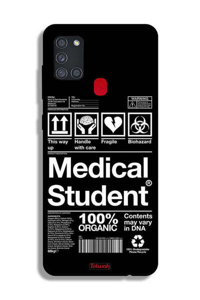 Tolwak غطاء حماية لهاتف سامسونج جالاكسي A21s، ملصق طالب الطب