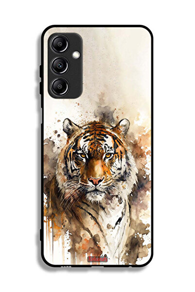 Tolwak غطاء حماية لهاتف سامسونج جالاكسي A24 4G بتصميم فن تجريدي من جلد الفهد