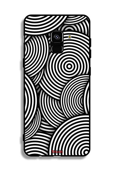 Tolwak غطاء حماية لهاتف Samsung Galaxy A8 Plus (2018) بنمط دوائر وهمية