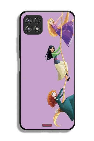 Tolwak Samsung Galaxy A22 5G Protective Case Cover Girls Climbing Art