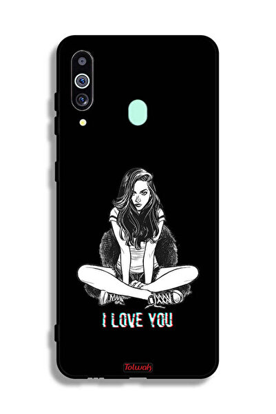 Tolwak غطاء حماية لهاتف سامسونج جالكسي A60 بتصميم "أحبك"