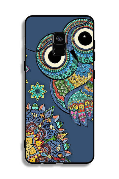 Tolwak غطاء حماية لهاتف سامسونج جالاكسي A8 بلس (2018) بتصميم بومة زهرية